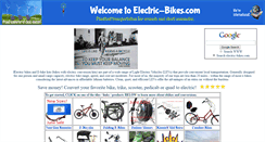 Desktop Screenshot of electric-bikes.com